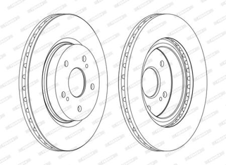 Гальмівний диск FERODO DDF1635C