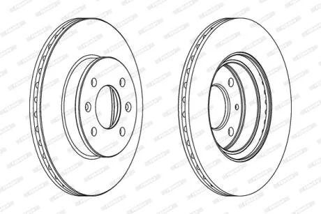 Гальмівний диск FERODO DDF1636C