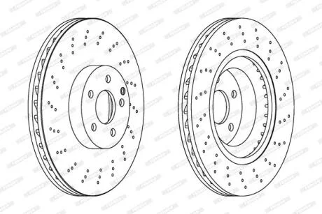 Гальмівний диск FERODO DDF1639C-1