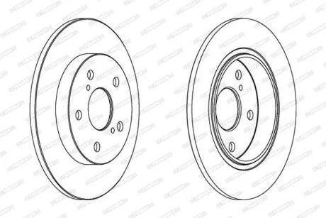 Гальмівний диск FERODO DDF1645C