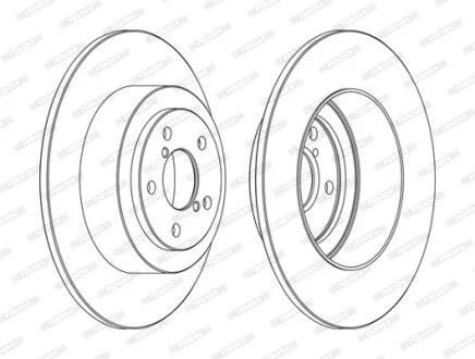 Диск тормозной задний FERODO DDF1647C