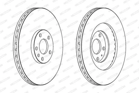 Гальмівний диск FERODO DDF1661C-1