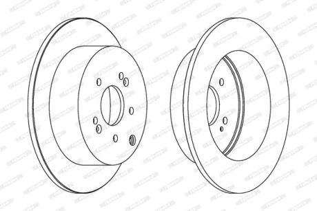 Гальмівний диск FERODO DDF1671C