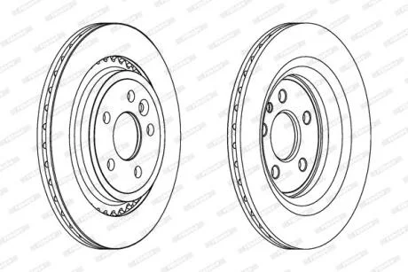 Диск гальмівний FERODO DDF1681C