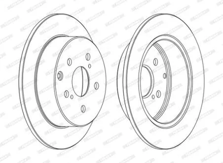 Гальмівний диск FERODO DDF1704C