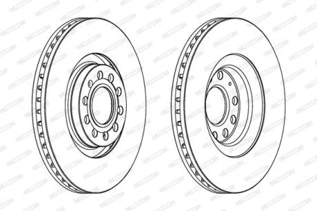 Гальмівний диск FERODO DDF1705C-1