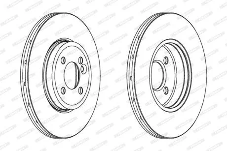 Диск гальмівний FERODO DDF1711C