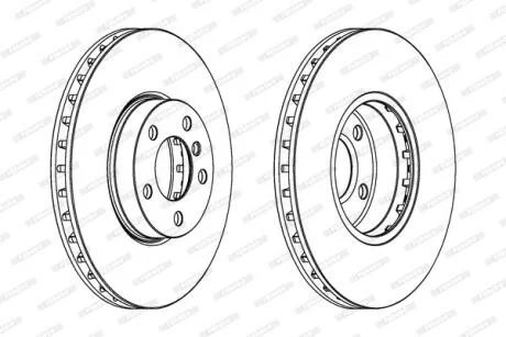 Гальмівний диск FERODO DDF1714C-1
