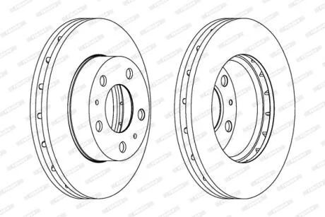 Гальмівний диск FERODO DDF1718-1