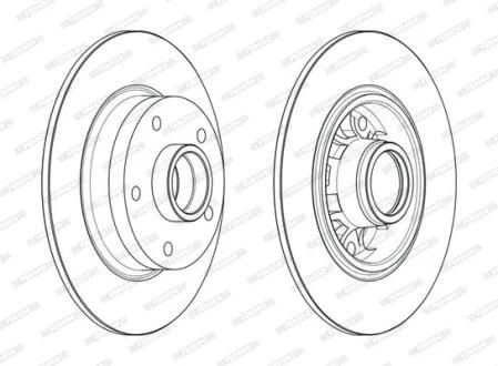 Гальмівний диск FERODO DDF1730-1