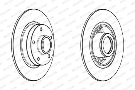 Гальмівний диск FERODO DDF1732-1