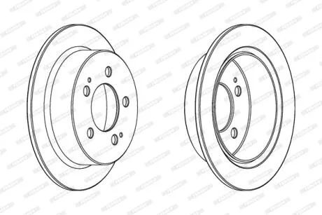 Диск гальмівний FERODO DDF1753C