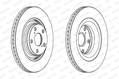 Гальмівний диск FERODO DDF1754C