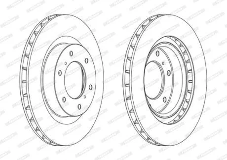 Гальмівний диск FERODO DDF1757C