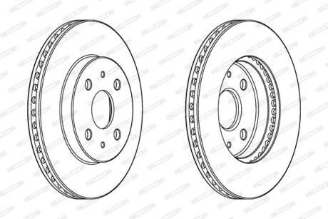 Гальмівний диск FERODO DDF1758C