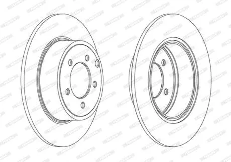Гальмівний диск FERODO DDF1763C