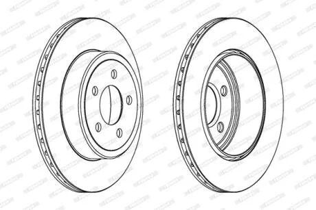 Диск гальмівний FERODO DDF1766C-1