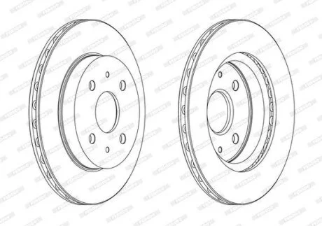 Диск гальмівний FERODO DDF1774C