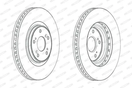 Гальмівний диск FERODO DDF1777C-1