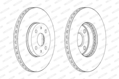 Гальмівний диск FERODO DDF1780C