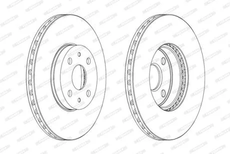 Гальмівний диск FERODO DDF1780C