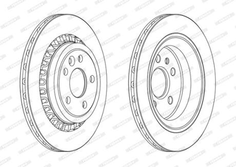 Диск гальмівний FERODO DDF1802C