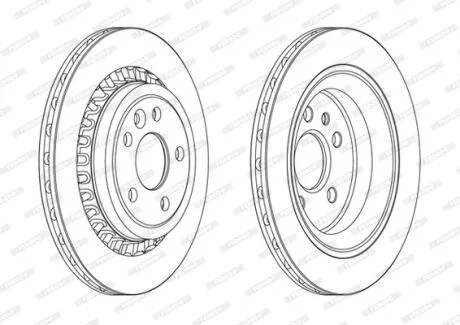 Диск гальмівний FERODO DDF1802C