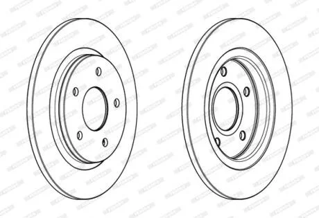 Гальмівний диск FERODO DDF1808C