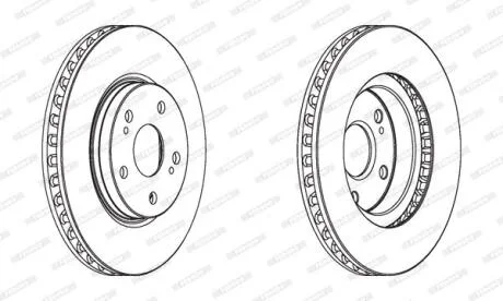 Гальмівний диск FERODO DDF1814C