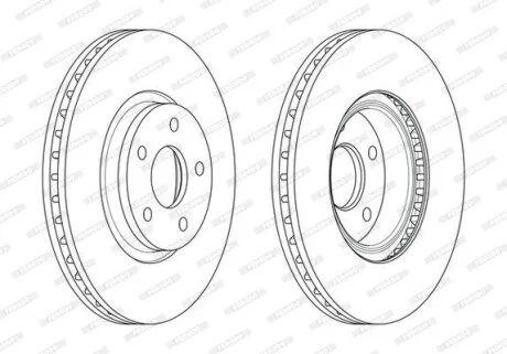 Гальмівний диск FERODO DDF1835C-1
