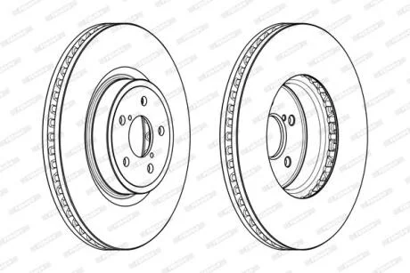 Гальмівний диск FERODO DDF1841C-1