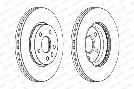 Гальмівний диск FERODO DDF1869C