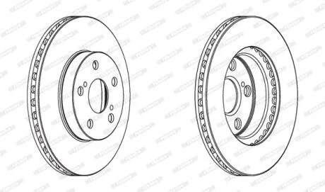 Гальмівний диск FERODO DDF1886C