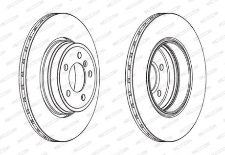 Гальмівний диск FERODO DDF1936C-1