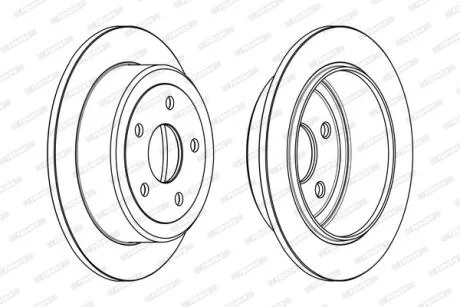 Гальмівний диск FERODO DDF1958C