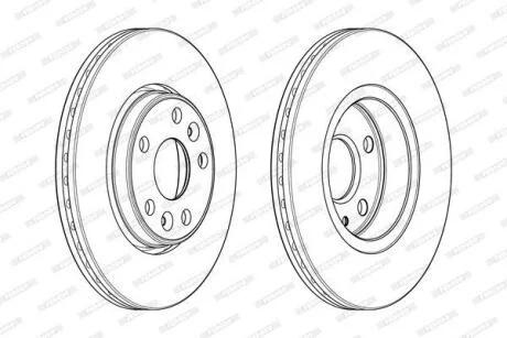 Гальмівний диск FERODO DDF1978C
