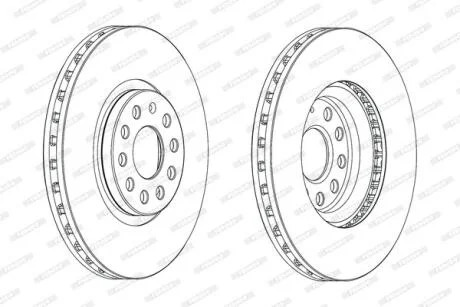 Гальмівний диск FERODO DDF2016C-1