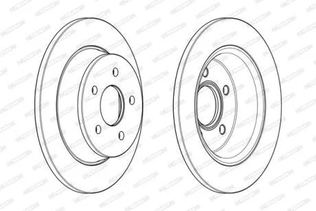 Диск гальмівний FERODO DDF2058C