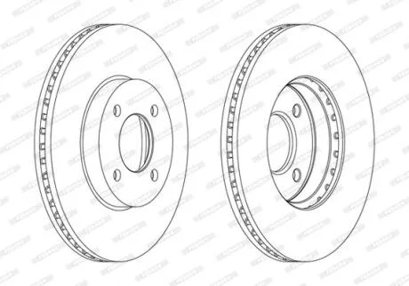 Гальмівний диск FERODO DDF2068C