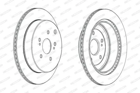 Гальмівний диск FERODO DDF2072C
