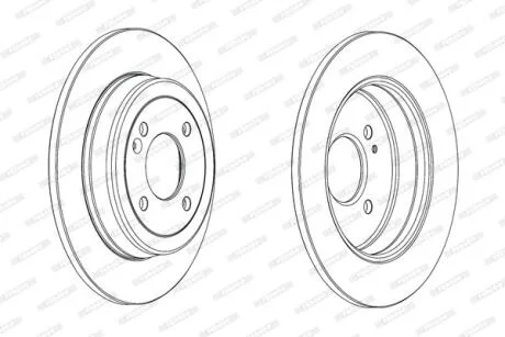 Гальмівний диск FERODO DDF2090C