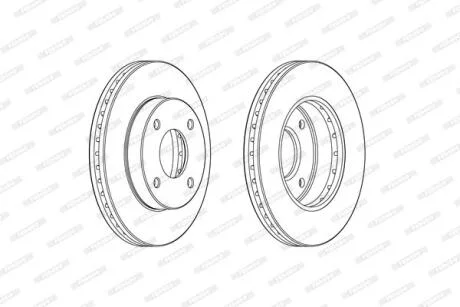 Гальмівний диск FERODO DDF2134C