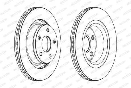 Гальмівний диск FERODO DDF2145C-1