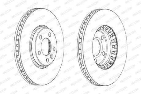 Диск гальмівний FERODO DDF2182C-1
