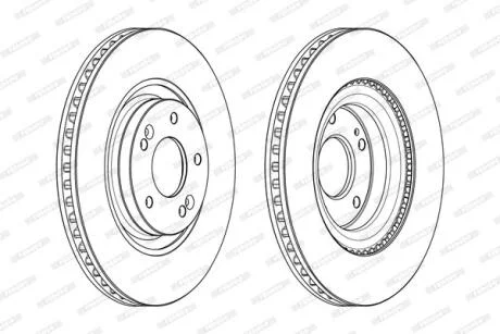 Гальмівний диск FERODO DDF2199C