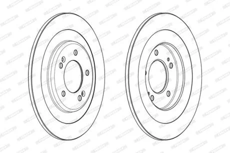 Гальмівний диск FERODO DDF2201C