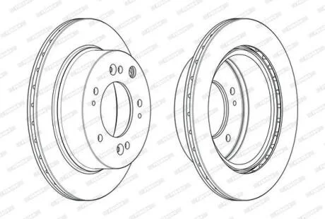 Диск гальмівний FERODO DDF2285C