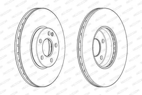 Гальмівний диск FERODO DDF2334C-1
