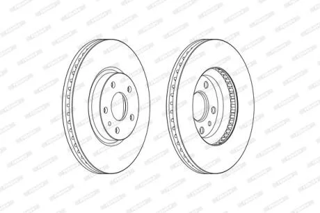 Гальмівний диск FERODO DDF2337C