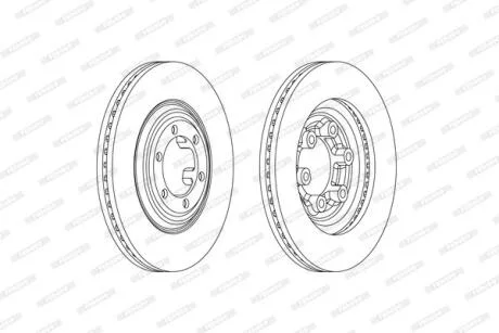Гальмівний диск FERODO DDF2372C